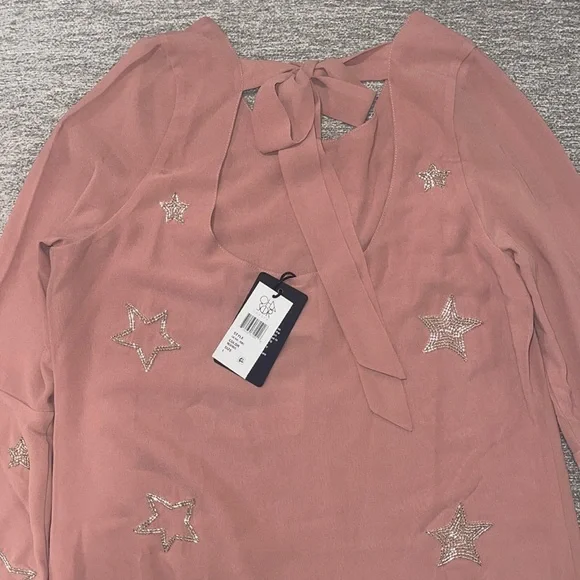 NWT Chaser Beaded Star Mini Dress - Picture 7 of 9